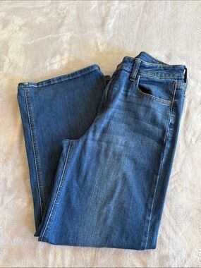 Indigo Six Mid-Blue Wide Leg Jeans